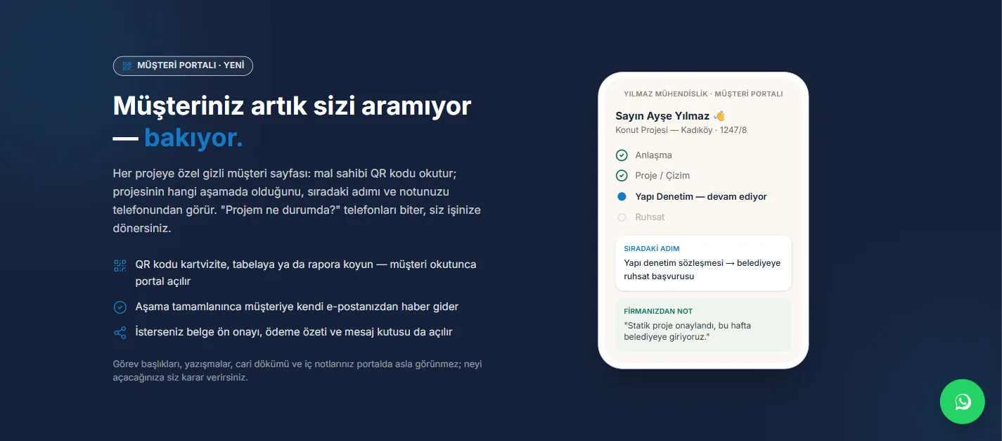 Müşteri portalı
